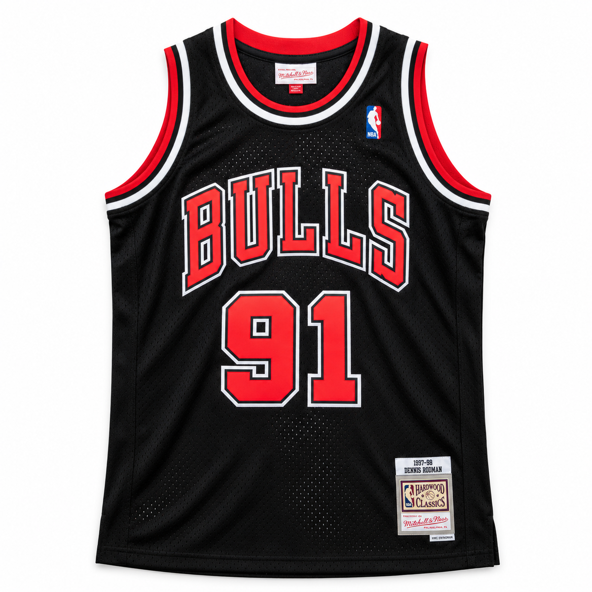 Jersey Chicago Bulls 97-98 Dennis Rodman Negra