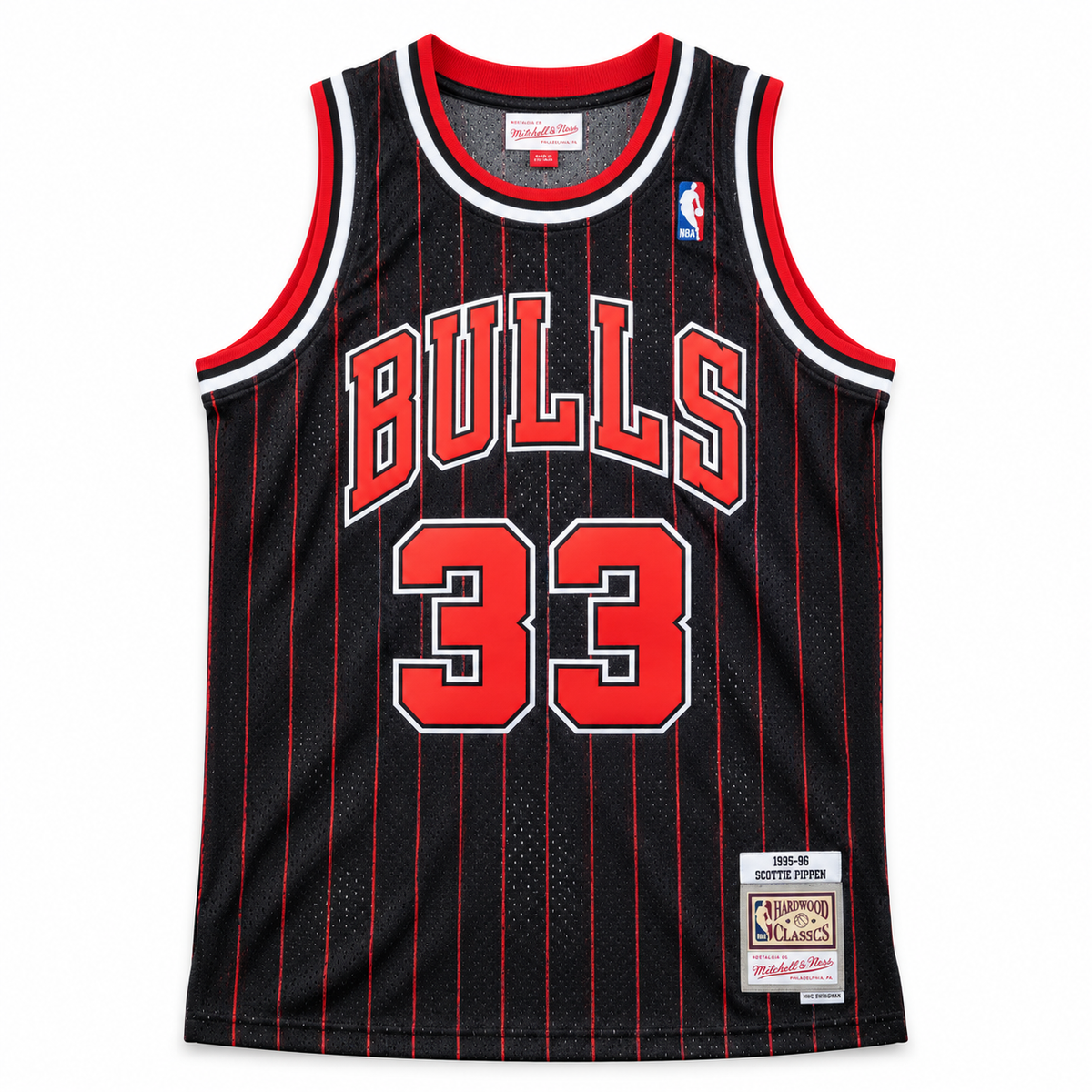 Jersey Chicago Bulls 1995 Scottie Pippen Negra